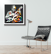 Rock Legend Riffs Wrapped Canvas